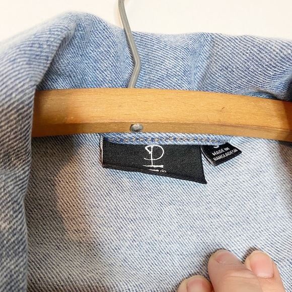 Pink Floyd Back Patch Denim Jacket Dark Side of The Moon Small - Picture 5 of 6